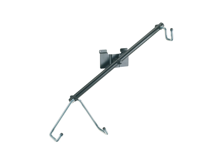 K&M 44185 Product holder electric guitar black, for slatwall 